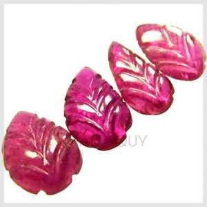 Đá ruby chạm khắc hình chiếc lá 6.70 carats S5425
