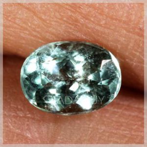Da tourmaline xanh duong oval cut 0.49 carats