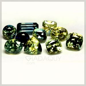 bo 10 vien da sapphire mixed cut SAP143