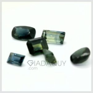 bo 6 vien da sapphire xanh luc fancy cut 3.53 carats