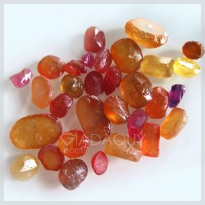 bo nhieu vien da sapphire tho nhieu mau fancy cut 110 carats