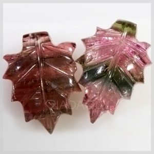 bo hai vien da Tourmaline phoi hong xanh luc cham khac gogo 1347