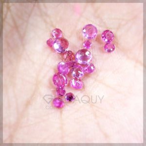 bo nhieu vien da quy sapphire hong mixed cut ST9309