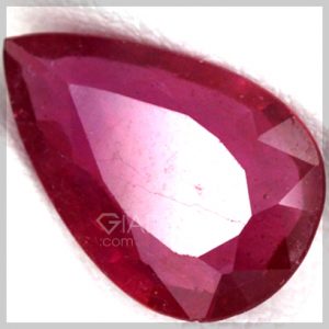 da ruby do tim fancy cut hinh giot nuoc 3.65 carats SG-1624