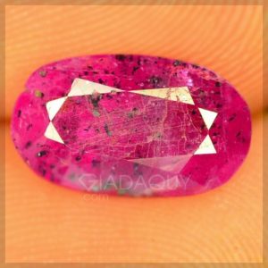da ruby hong oval mixed cut 2.15 carats
