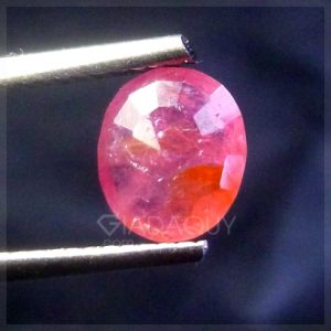 da ruby hong oval mixed cut 1.14 carats