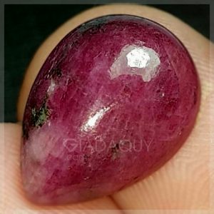 da ruby tim 9.4 carats mai hinh giot nuoc
