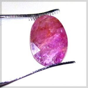 da ruby tim oval mixed cut 2.63 carats