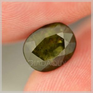 da quy sapphire xanh luc oval cut RSA402