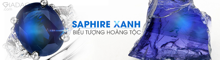 da sapphire xanh