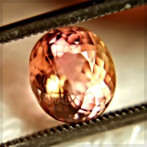da tourmaline mau hong cam oval cut 1.76 carats