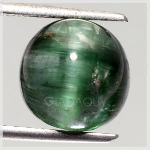da tourmaline xanh la cay mat meo 7.56 carats