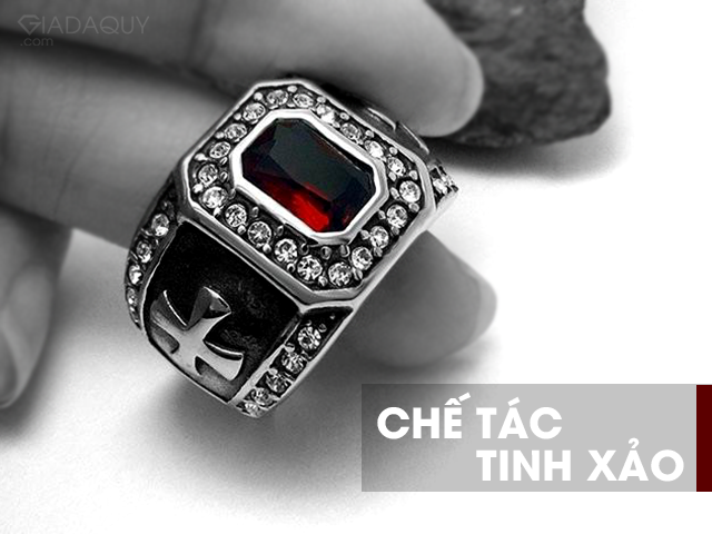 nhan da ruby che tac tinh xao