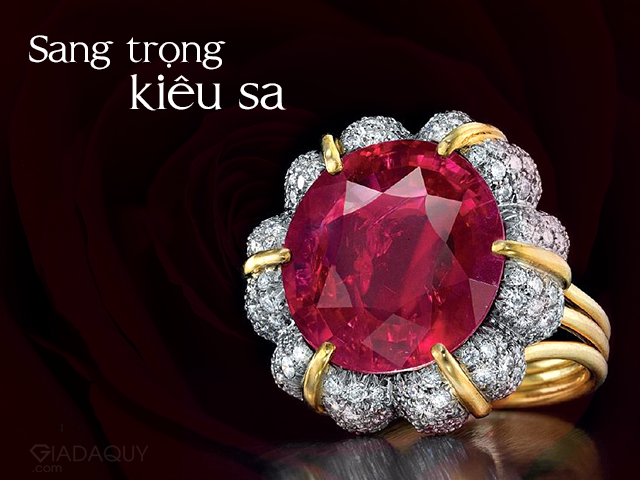 nhan da ruby sang trong
