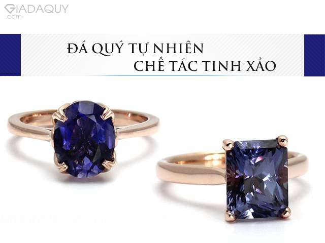 nhan mat da sapphire tu nhien che tac tinh xao