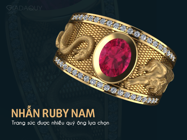 nhan ruby nam trang suc cho quy ong