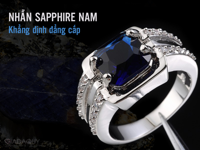 nhan sapphire nam khang dinh dang cap