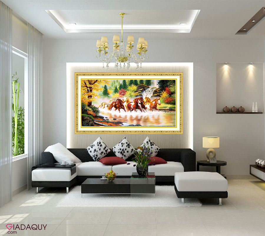 tranh da quy phong thuy